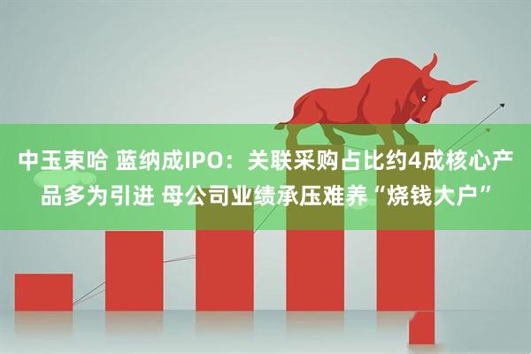 中玉束哈 蓝纳成IPO：关联采购占比约4成核心产品多为引进 母公司业绩承压难养“烧钱大户”